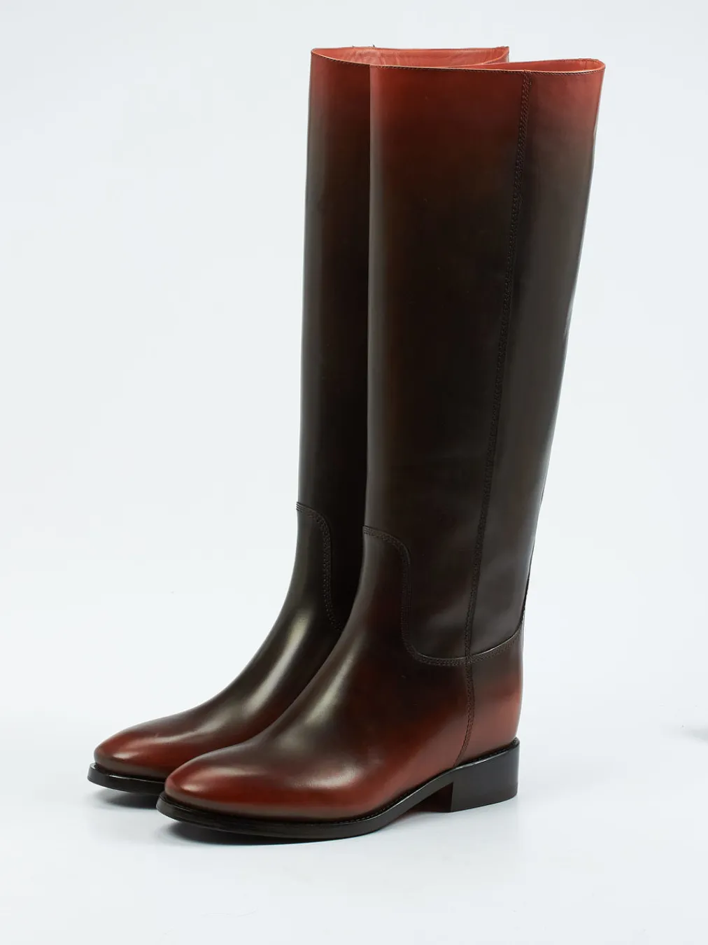 – Reitstiefel aus Kalbleder in Dunkel-Santoni Best