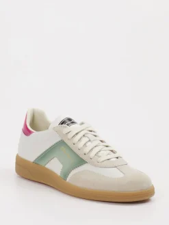 – Retro-Sneaker aus Velour/Leder creme-Santoni Best