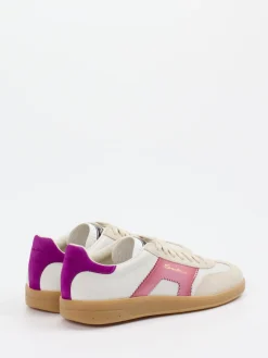 – Retro-Sneaker aus Veloursleder Beige-Santoni Sale