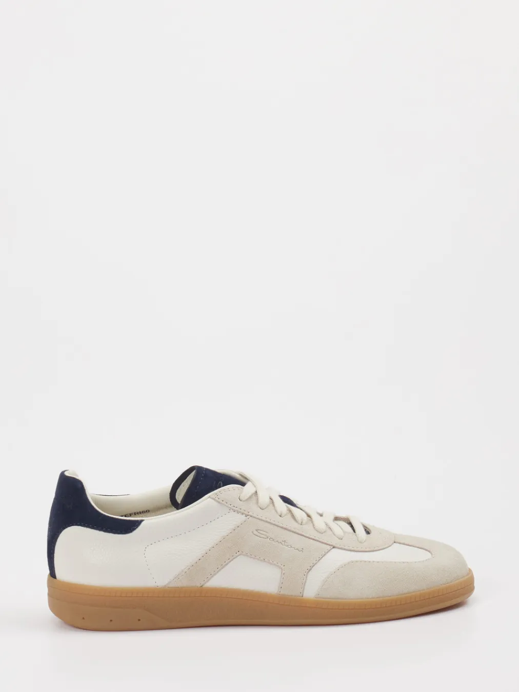 – Retro-Sneaker aus Leder und Velours Beige-Santoni Sale