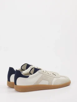– Retro-Sneaker aus Leder und Velours Beige-Santoni Sale
