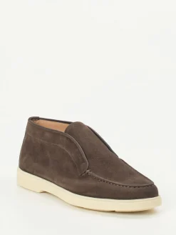 – Slip-On Mokassins aus Veloursleder-Santoni Outlet