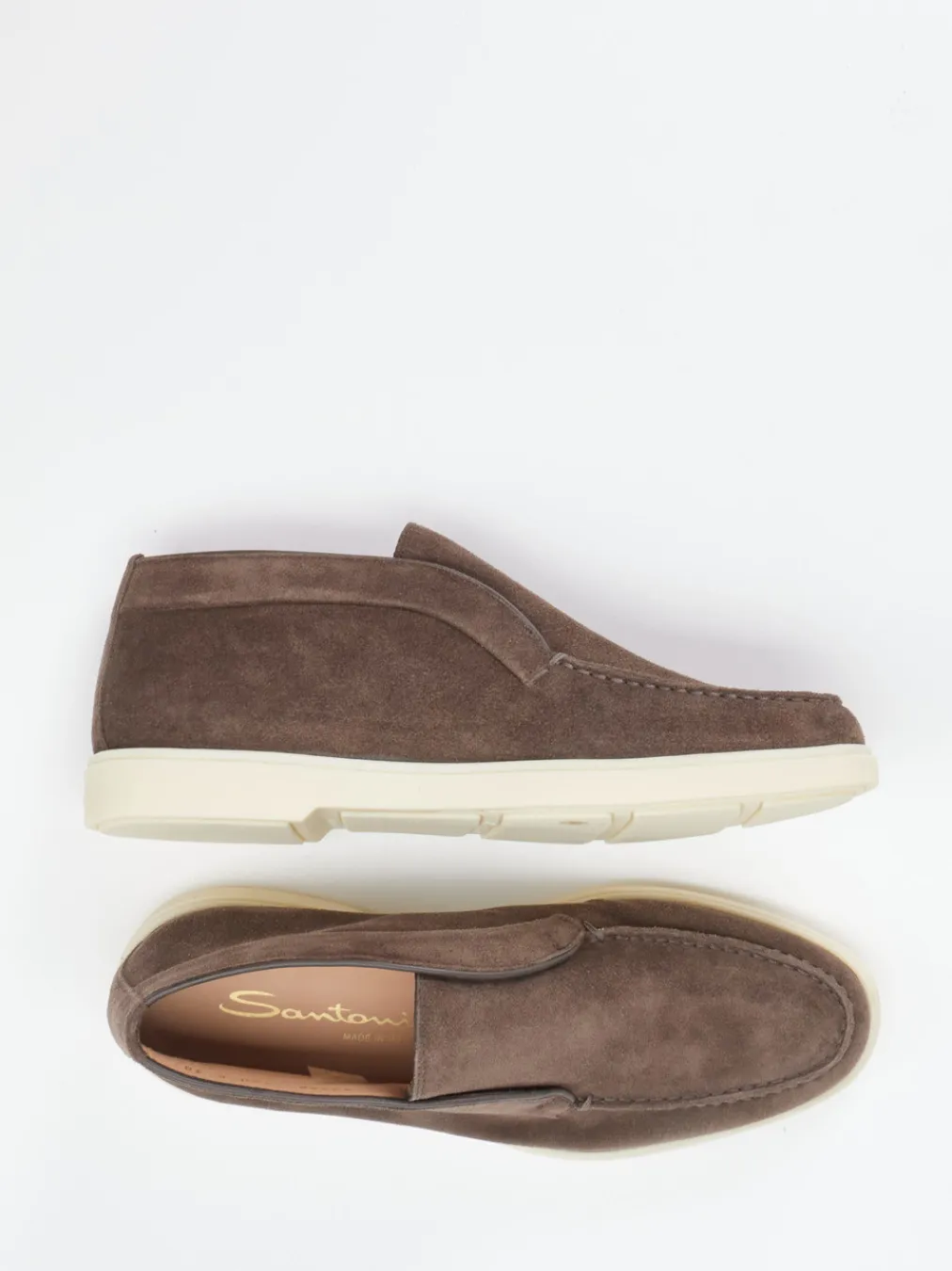 – Slip-On Mokassins aus Veloursleder-Santoni Outlet