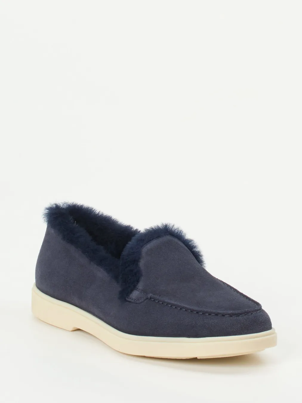 – Slipper aus Veloursleder in Dunkel-Santoni Discount