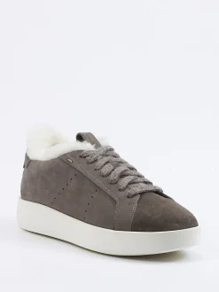 – Sneaker aus geprägtem Leder in-Santoni Clearance