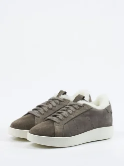 – Sneaker aus geprägtem Leder in-Santoni Clearance