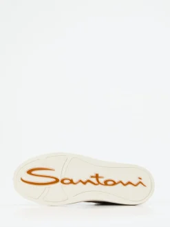 – Sneaker aus Veloursleder mit Glitzer-Santoni Discount