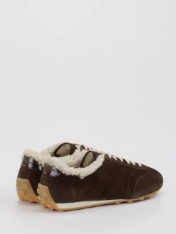 – Sneaker aus Veloursleder schoko-Santoni New