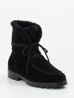 – Stiefelette aus Veloursleder-Santoni Best