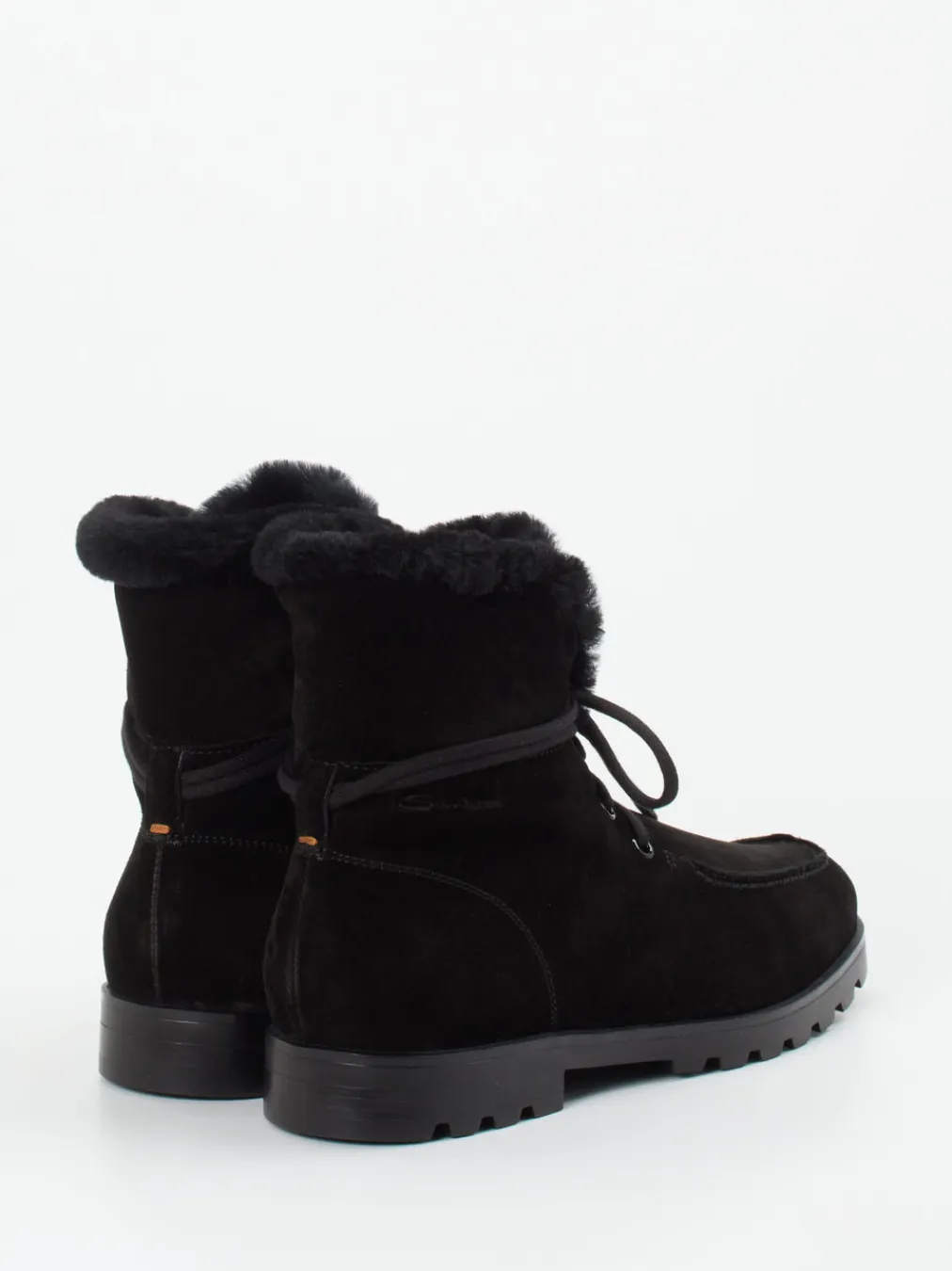 – Stiefelette aus Veloursleder-Santoni Best