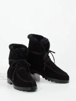 – Stiefelette aus Veloursleder-Santoni Best