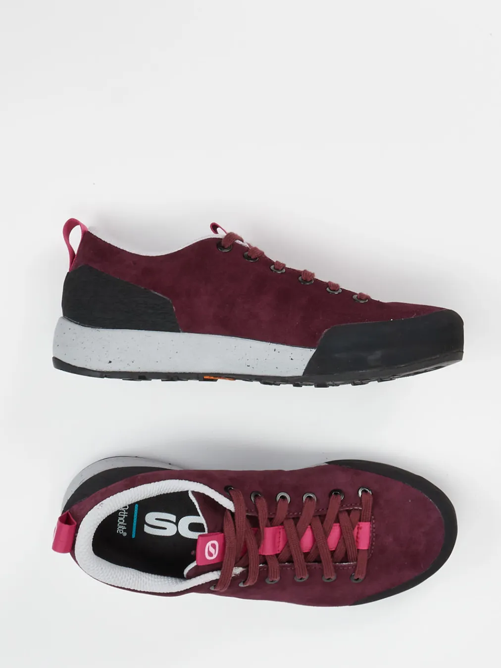 – Approach-Schuhe aus Veloursleder brombeer-Scarpa New