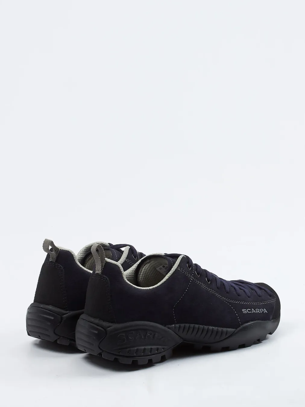 – Halbschuh aus Veloursleder Dunkel-Scarpa New