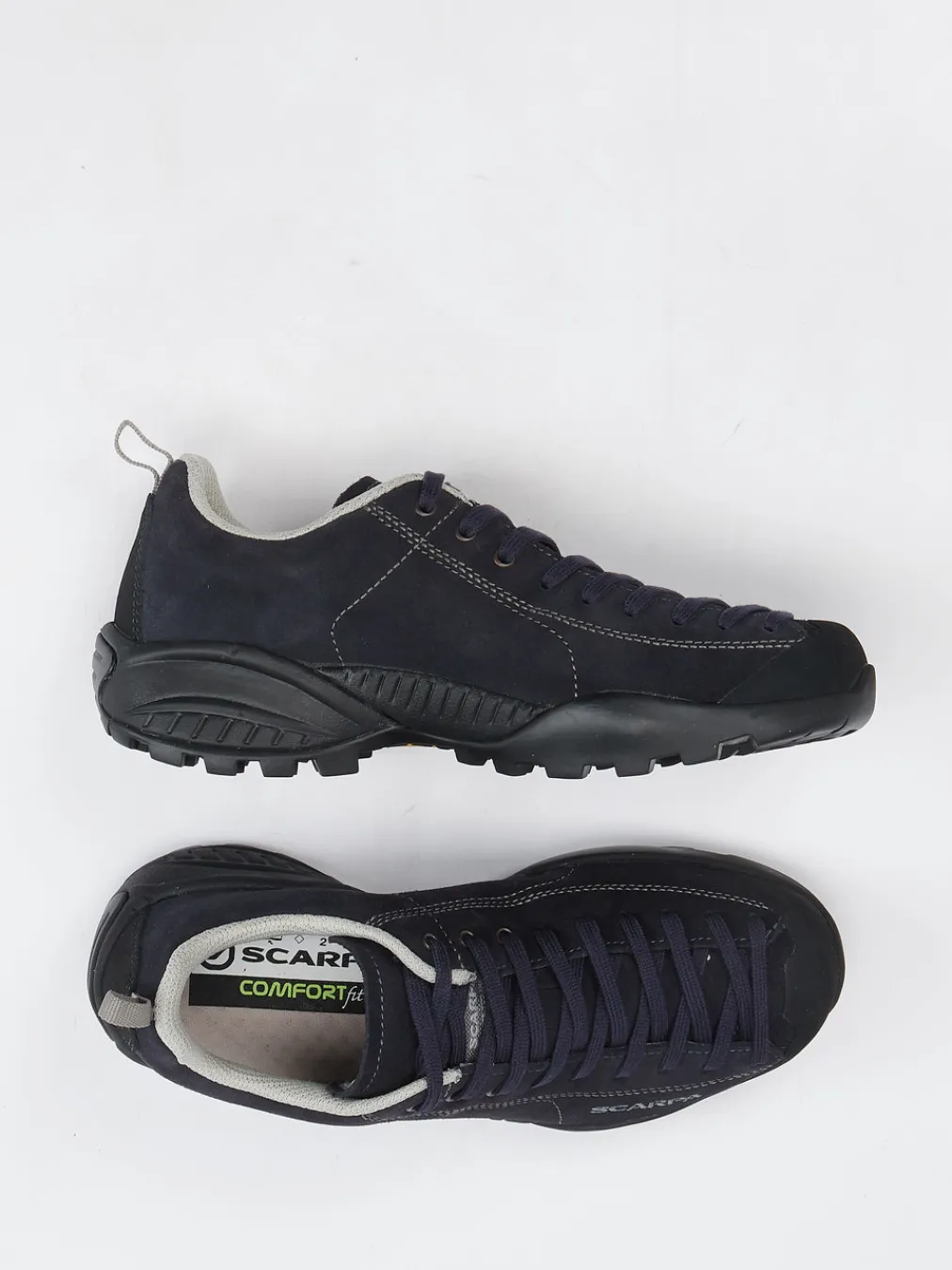 – Halbschuh aus Veloursleder Dunkel-Scarpa New