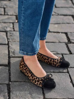 – Ballerinas aus Fellimitat mit Veloursleder-Semler Sale