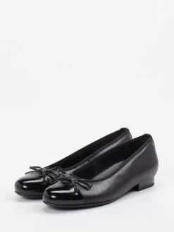 – Ballerinas aus Kalbleder mit Lackkappe-Semler Discount