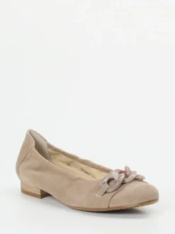– Ballerinas aus Veloursleder braun-Semler New