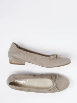 – Ballerinas aus Veloursleder in grau-Semler Clearance