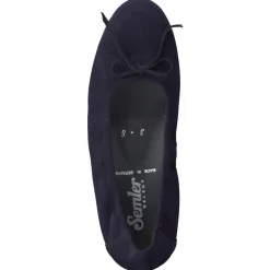 – Ballerinas aus Veloursleder in Dunkel-Semler Hot