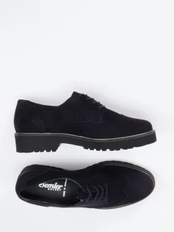 – Brogues aus Veloursleder in Dunkel-Semler Clearance