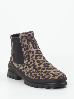 – Chelsea Boots aus geprägtem Leder im Leoprint-Semler Clearance