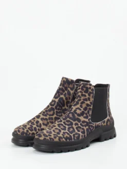 – Chelsea Boots aus geprägtem Leder im Leoprint-Semler Clearance
