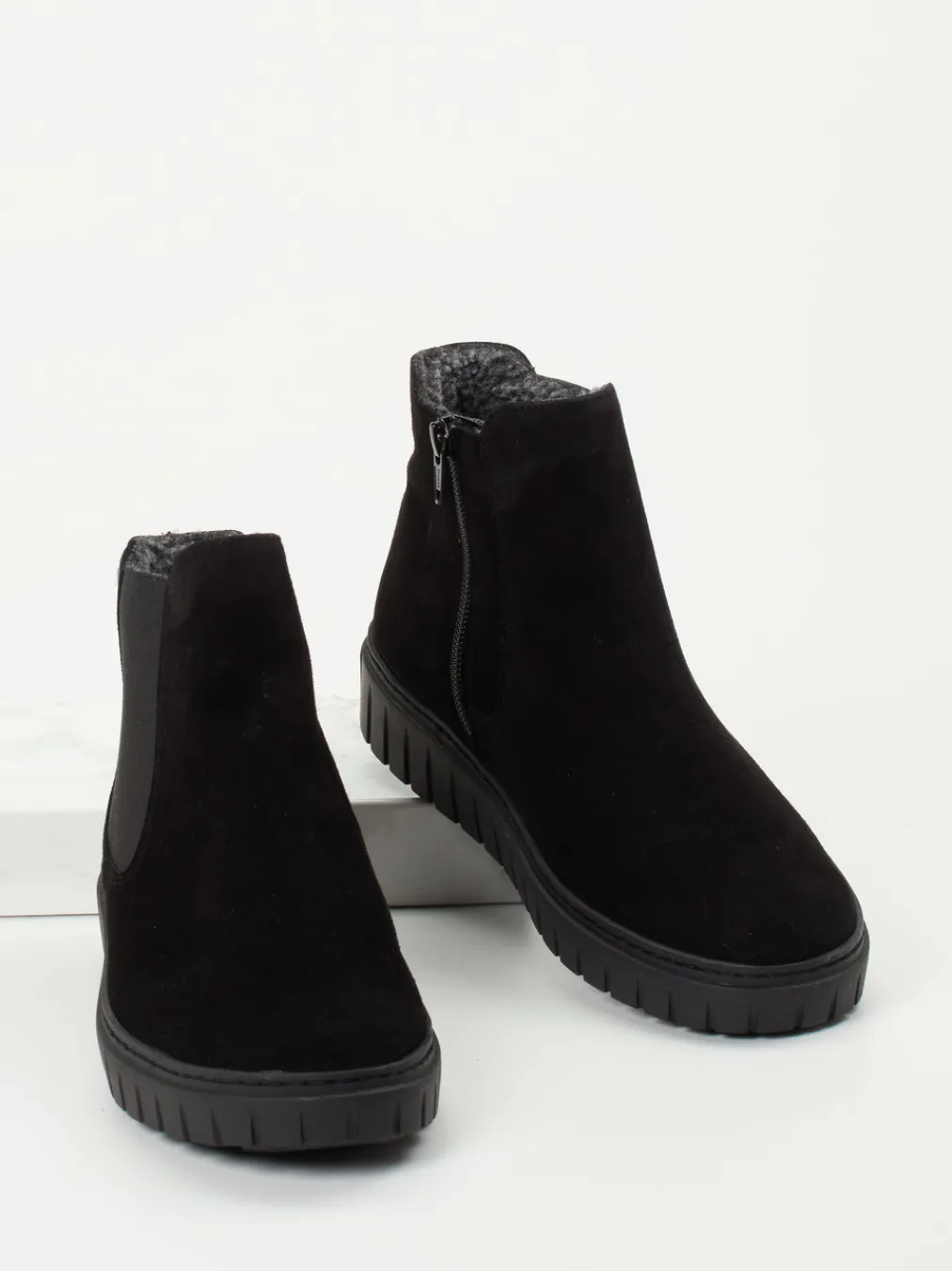 – Chelsea-Stiefelette aus Veloursleder-Semler Discount