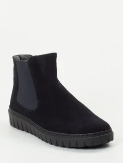 – Chelsea-Stiefelette aus Veloursleder dunkel-Semler Discount