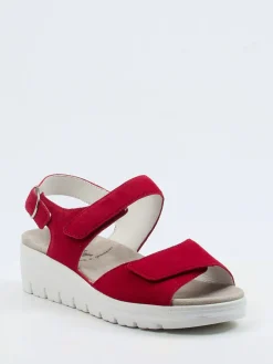 – Keilsandalette aus Veloursleder-Semler Sale