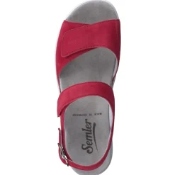 – Keilsandalette aus Veloursleder-Semler Sale