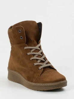 – Keilstiefelette aus Veloursleder-Semler