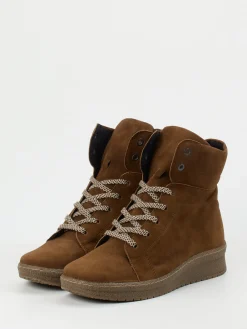 – Keilstiefelette aus Veloursleder-Semler