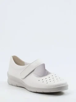 – Klettballerinas aus Kalbleder in Offwhite-Semler