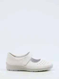 – Klettballerinas aus Kalbleder in Offwhite-Semler