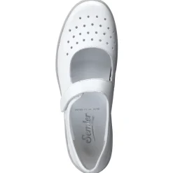 – Klettballerinas aus Kalbleder in Offwhite-Semler