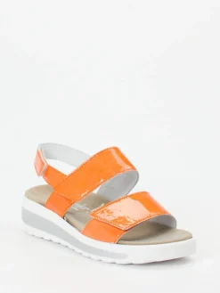 – Komfortsandale aus Lackleder-Semler Clearance