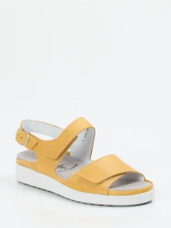 – Komfortsandale aus Kalbleder senf-Semler New