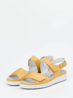 – Komfortsandale aus Kalbleder senf-Semler New