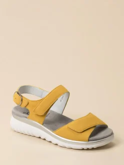 – Komfortsandale aus Veloursleder-Semler Discount