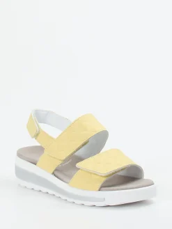 – Komfortsandalen aus geprägtem Leder-Semler New