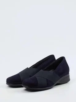 – Komfort-Slipper aus Veloursleder Dunkel-Semler Online