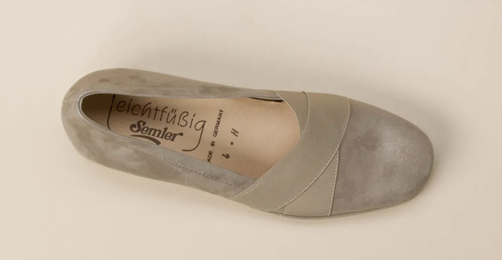 – Komfort-Slipper aus Metallicleder-Semler Best