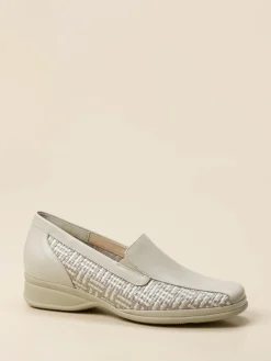 – Komfort-Slipper aus Kalbleder Flechtoptik-Semler Discount