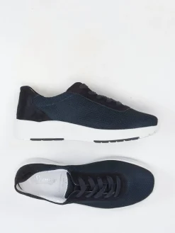 – Komfort-Sneaker aus Mesh und Veloursleder Dunkel-Semler New