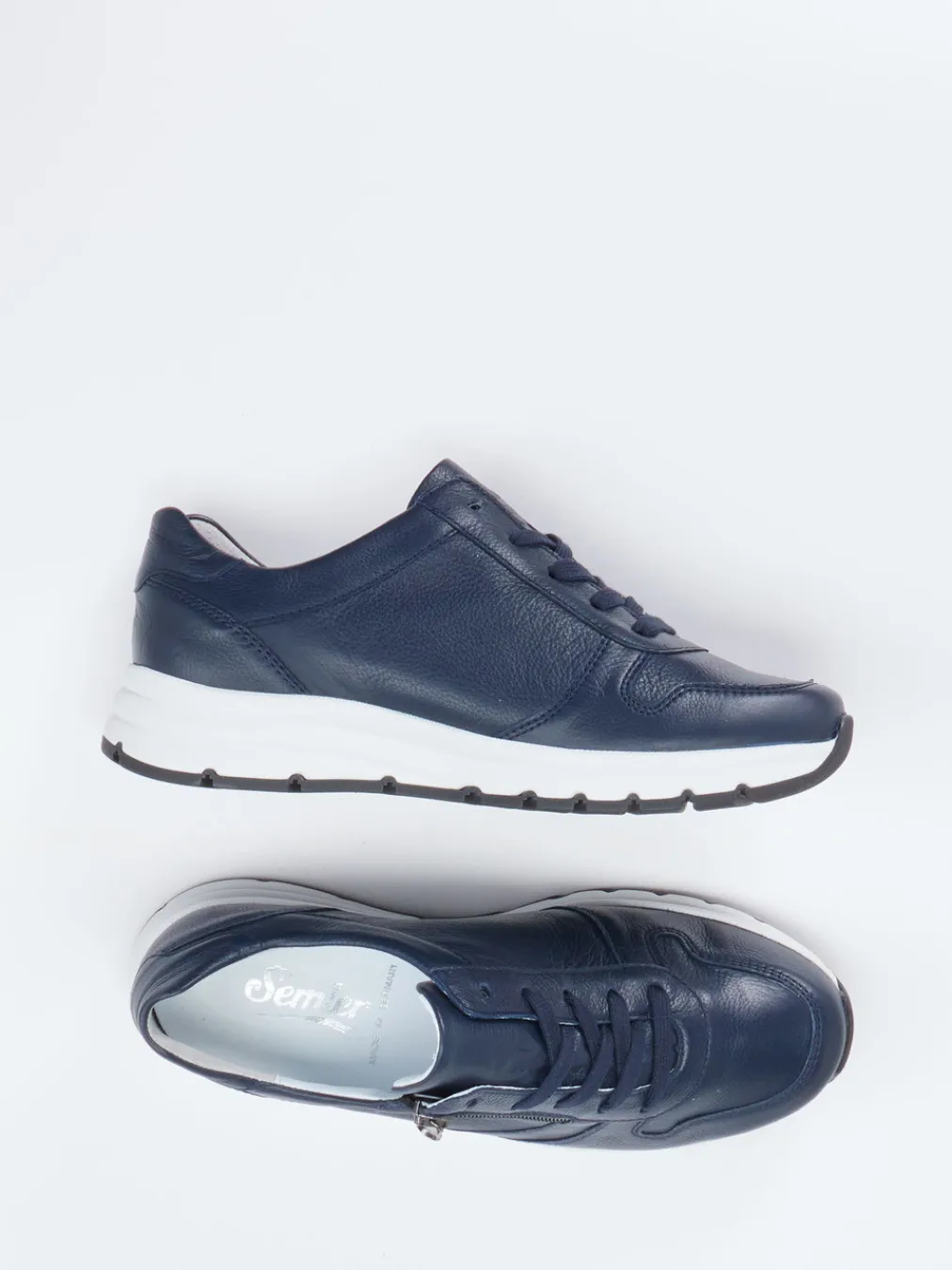 – Komfort-Sneaker aus Kalbleder dunkel-Semler Best