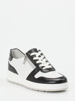 – Komfort-Sneaker aus Kalbleder Weiß--Semler Outlet