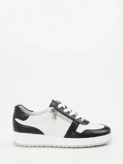 – Komfort-Sneaker aus Kalbleder Weiß--Semler Outlet