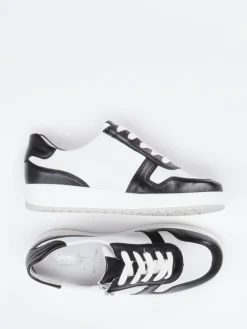 – Komfort-Sneaker aus Kalbleder Weiß--Semler Outlet