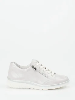 – Komfort-Sneaker aus Kalbleder hell-Semler Outlet