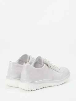 – Komfort-Sneaker aus Kalbleder hell-Semler Outlet